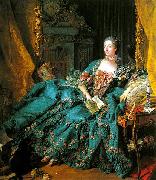 Francois Boucher Portrait of Madame de Pompadour oil painting artist